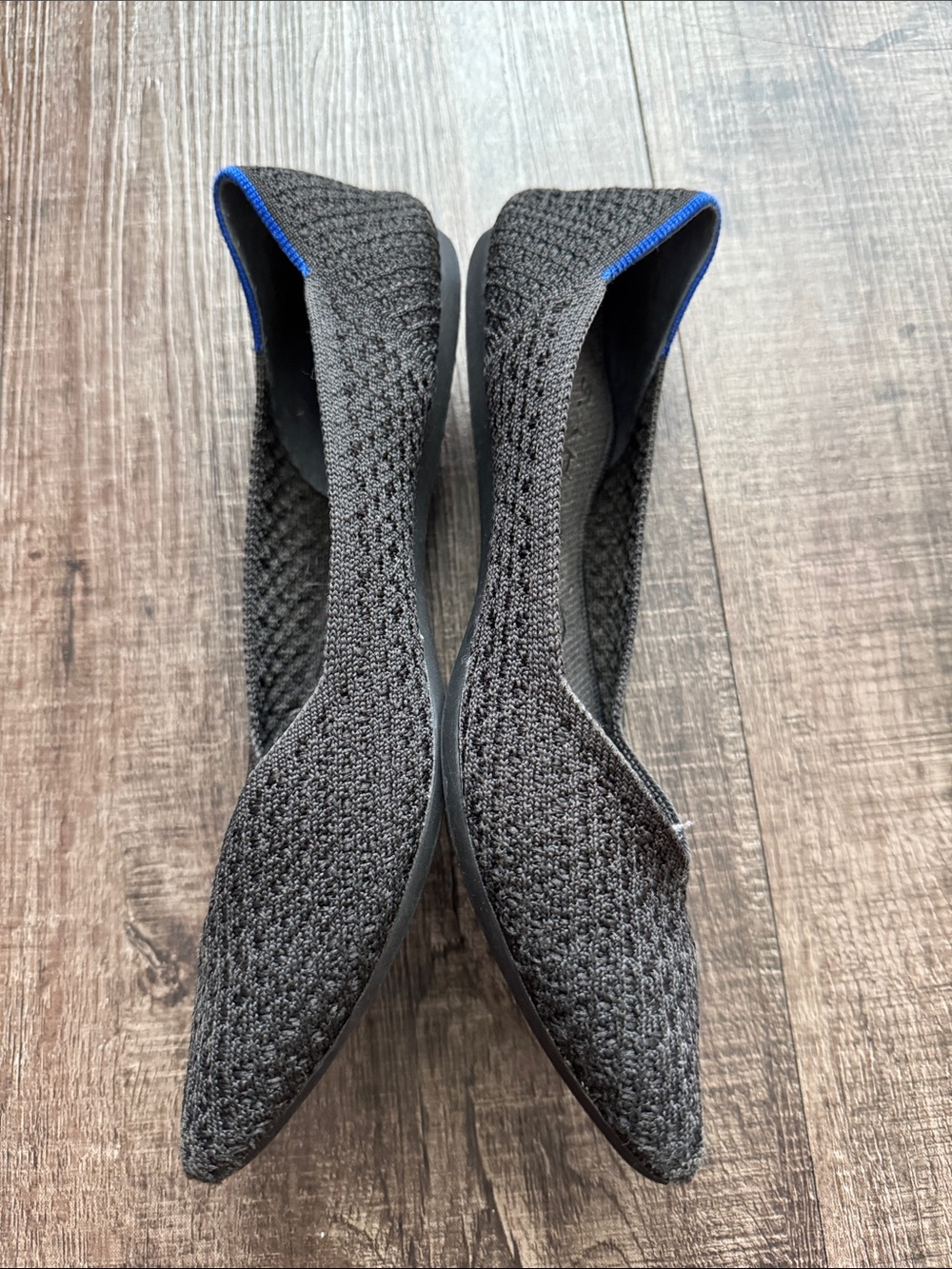 Rothy's White Slip-On Sneakers & Black Pointed Flats - Picture 3 of 11